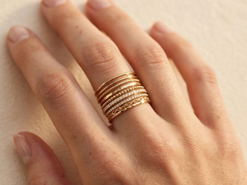 Anillos apilados (stacking): cómo combinarlos con estilo