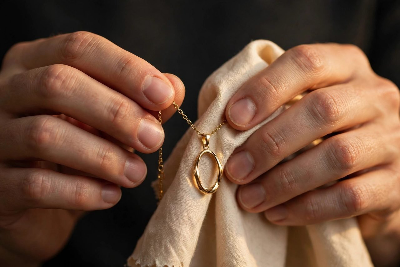 Cómo limpiar tus joyas de oro en casa — detalle
