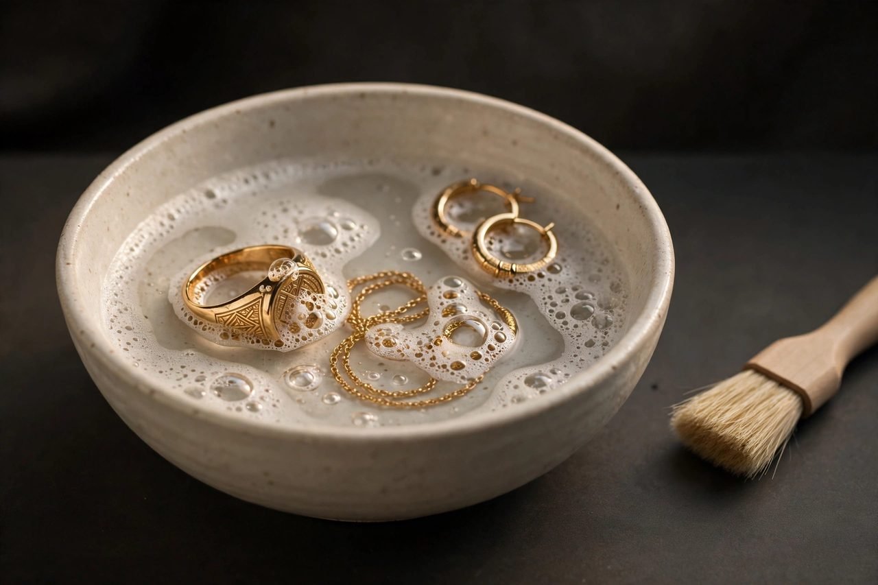 Cómo limpiar tus joyas de oro en casa