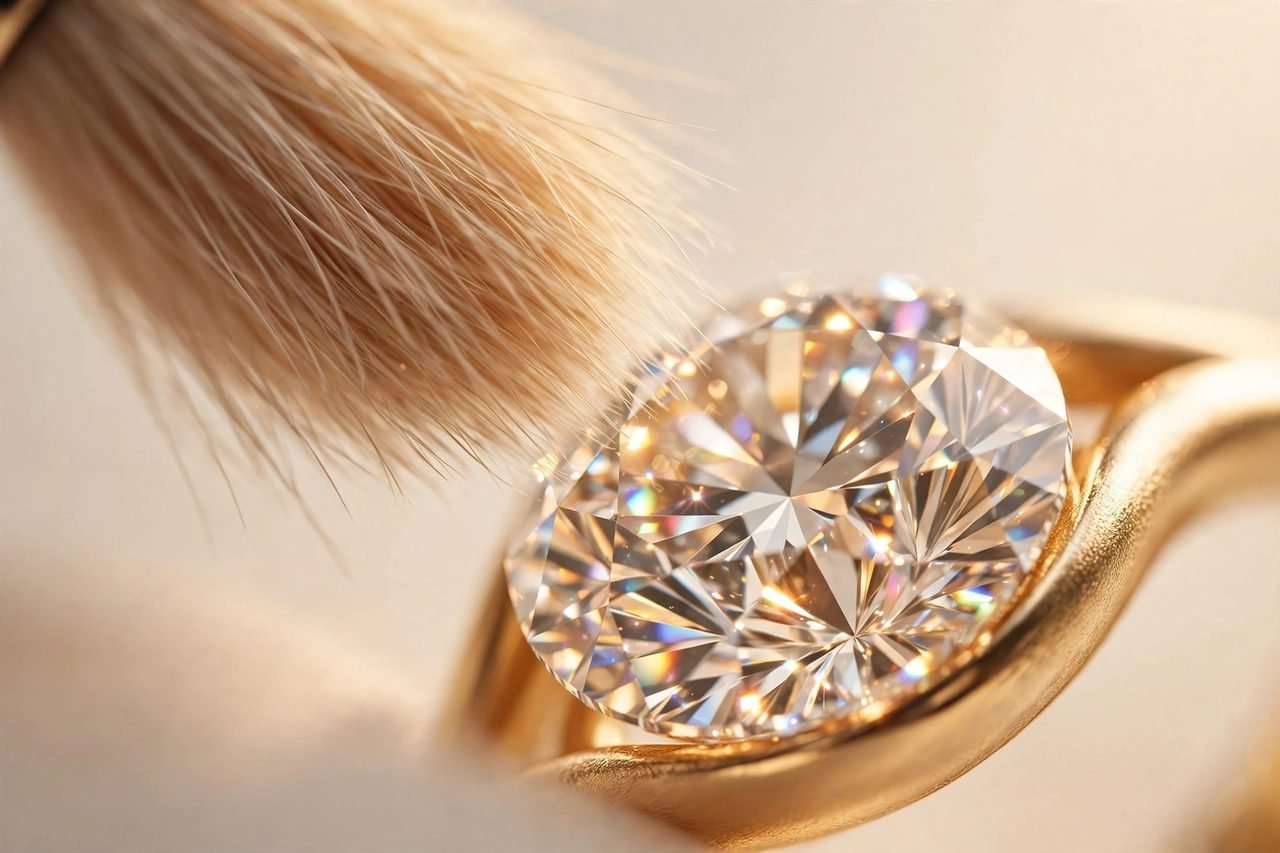 Cómo limpiar diamantes en casa sin dañarlos — detalle
